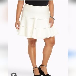 Torrid Ivory Flare Skater Skirt NWT Sz 1X